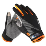 1 paire de gants de cyclisme QX0002, écran solaire, écran tactile, antidérapants, résistants à l'usure, absorbant les chocs, taille L