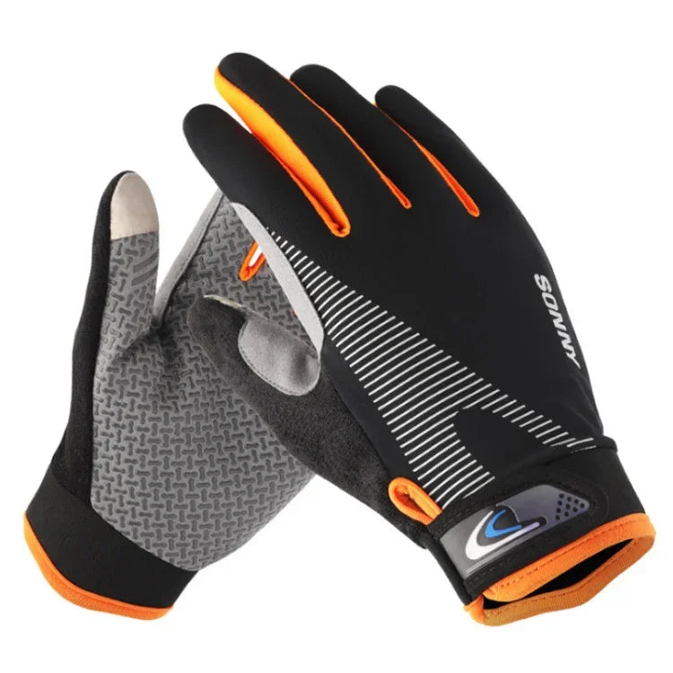1 paire de gants de cyclisme QX0002, écran solaire, écran tactile, antidérapants, résistants à l'usure, absorbant les chocs, taille L