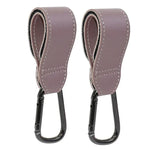 2 Pcs Boucle d'Alpinisme Simple Multifonctionnelle en Alliage d'Aluminium pour Véhicule Électrique et Vélo, Bleu Royal, Noir, Marron, Café, Violet Clair, Gris