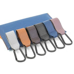 2 Pcs Boucle d'Alpinisme Simple Multifonctionnelle en Alliage d'Aluminium pour Véhicule Électrique et Vélo, Bleu Royal, Noir, Marron, Café, Violet Clair, Gris