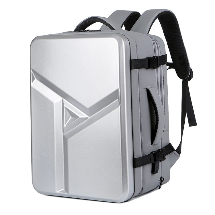 Sac à dos rigide étanche extensible grande capacité avec trou de charge USB, 161 gris clair, 161 noir, 161 gris foncé, 162 noir, 162 gris profond, 162 gris clair