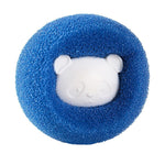 Boule de lavage pour machine à laver, décontamination, épilation, anti-enroulement, nettoyage, ours bleu, ours orange