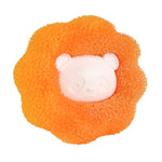Boule de lavage pour machine à laver, décontamination, épilation, anti-enroulement, nettoyage, ours bleu, ours orange