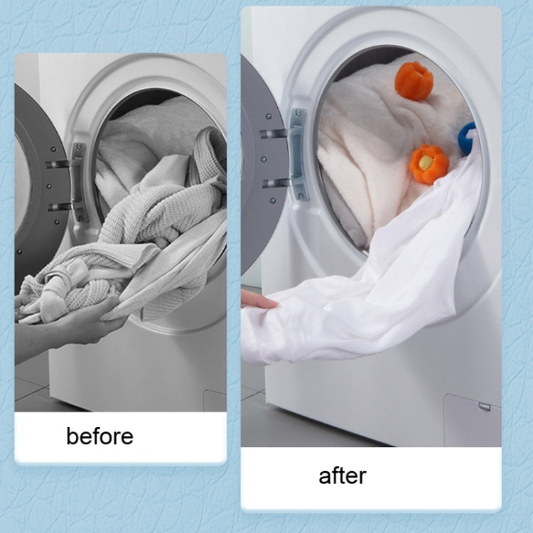 Boule de lavage pour machine à laver, décontamination, épilation, anti-enroulement, nettoyage, ours bleu, ours orange