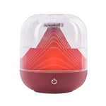 FX-039 Humidificateur d'ambiance à chargement USB Humidificateur de montagne sans fil, vert, blanc, rouge vin