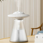 Humidificateur Veilleuse USB en Forme de Soucoupe Volante FX-041, Blanc Ivoire, Vert Océan, Bleu Clair