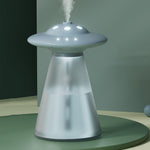 Humidificateur Veilleuse USB en Forme de Soucoupe Volante FX-041, Blanc Ivoire, Vert Océan, Bleu Clair