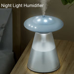 Humidificateur Veilleuse USB en Forme de Soucoupe Volante FX-041, Blanc Ivoire, Vert Océan, Bleu Clair