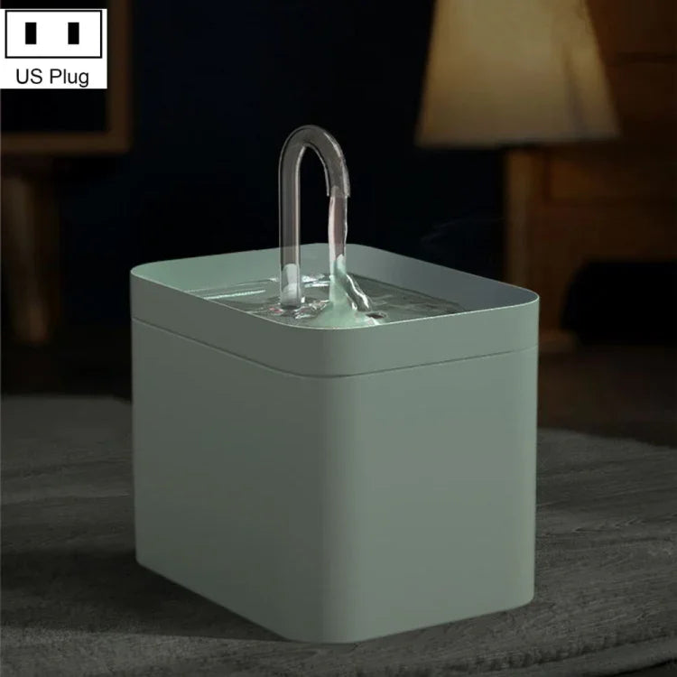 Fontaine à eau à circulation automatique pour chat, prise US (110 V), prise EU (230 V), USB (5 V), protection anti-dessèchement USB