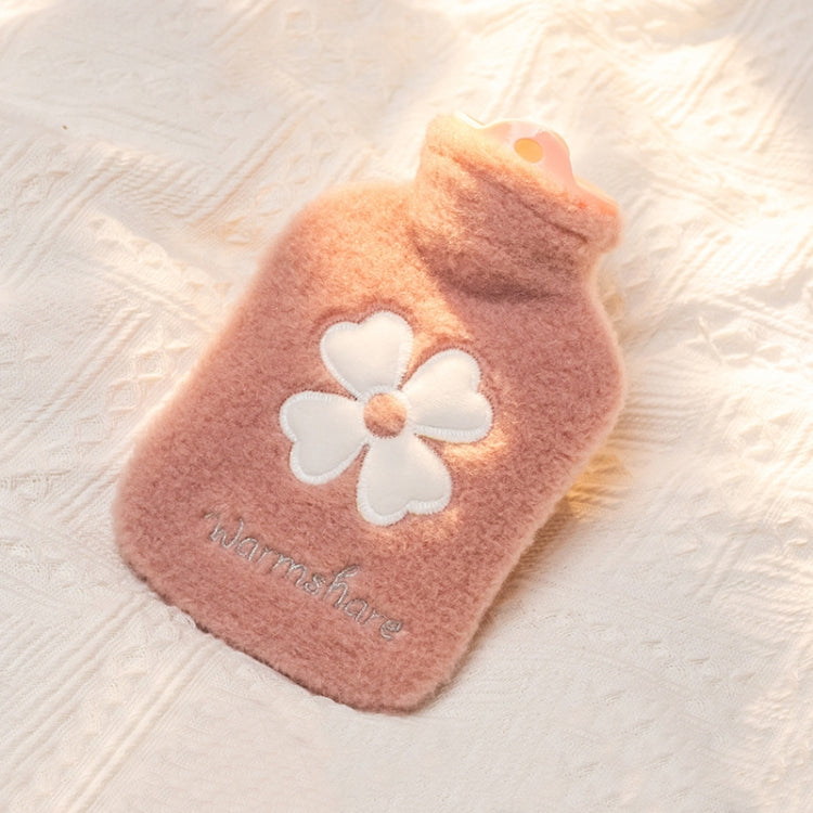 Mini bouillotte portable en peluche de dessin animé, 500 ml rose, 500 ml bleu, 1000 ml bleu, 1000 ml vert, 1000 ml vert menthe, 1000 ml jaune insert, 1000 ml vert insert