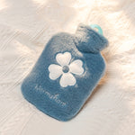 Mini bouillotte portable en peluche de dessin animé, 500 ml rose, 500 ml bleu, 1000 ml bleu, 1000 ml vert, 1000 ml vert menthe, 1000 ml jaune insert, 1000 ml vert insert