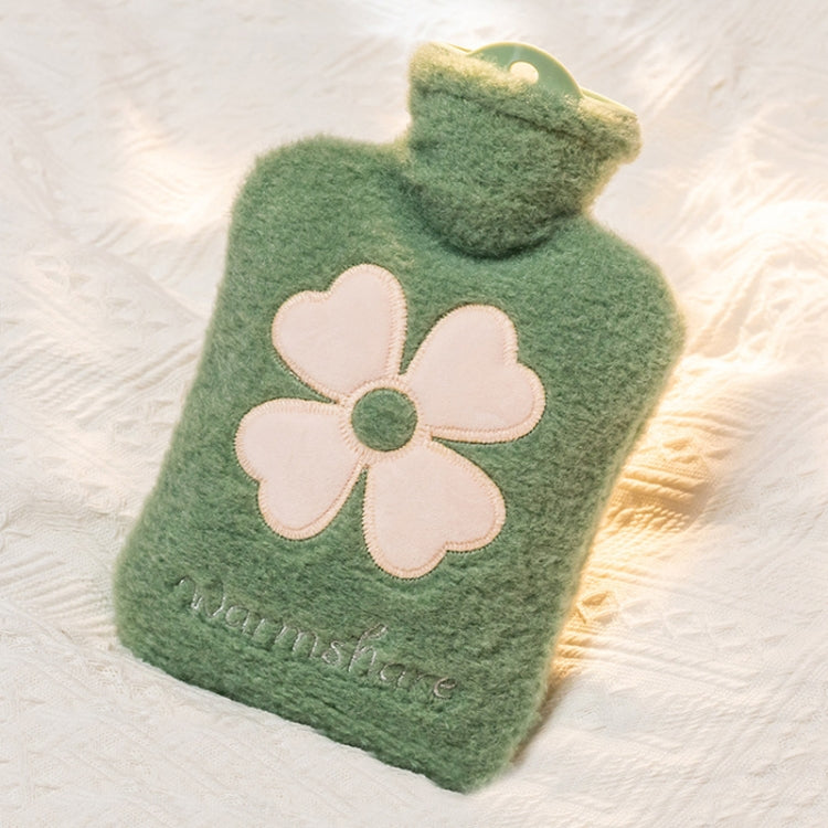 Mini bouillotte portable en peluche de dessin animé, 500 ml rose, 500 ml bleu, 1000 ml bleu, 1000 ml vert, 1000 ml vert menthe, 1000 ml jaune insert, 1000 ml vert insert