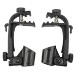 Lot de 2 supports de microphone à pince réglables pour jante de batterie, M00661