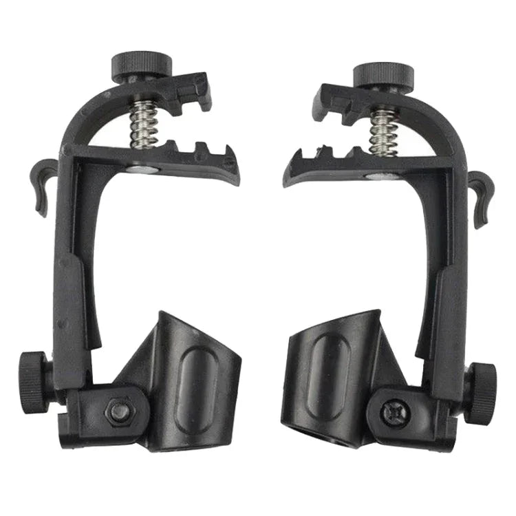 Lot de 2 supports de microphone à pince réglables pour jante de batterie, M00661