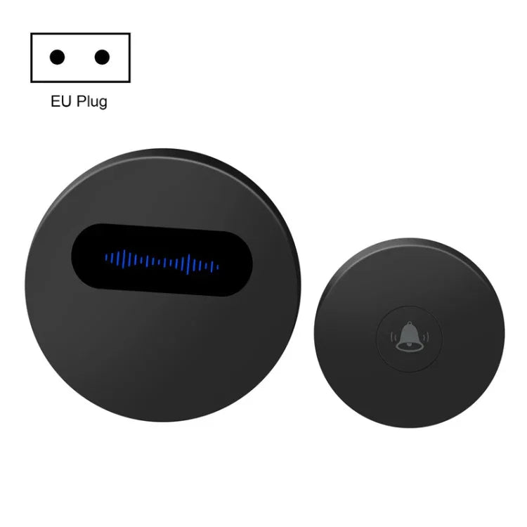 T10-1 1 Pour 1 Éclairage Génération d'énergie autonome Sonnette sans fil intelligente anti-pluie, T10-1 Prise EU Blanc, T10-1 Prise EU Noir, T10-1 Prise US Blanc, T10-1 Prise US Noir, T10-1 Prise UK Blanc, T10-1 Prise UK Noir