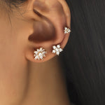 Simple Small Drilling Lug Clip Geometric Zircon Earrings, DZ-523, DZ-522, DZ-520, DZ-519, DZ-518, DZ-517, DZ-516, DZ-515, DZ-514, DZ-513, DZ-512, DZ-510, DZ-509