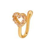 Pince-nez en forme de U en cuivre incrusté de zircon, couleur : G-189 Argent, G-364 Or, G-365 Argent, G-247 Or, G-248 Argent, G-251 Or, G-252 Argent, G-253 Or, G-254 Argent, G-235 Or, G-236 Argent, G-231 Or, G-232 Argent, G-249 Or