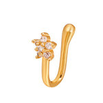 Pince-nez en forme de U en cuivre incrusté de zircon, couleur : G-189 Argent, G-364 Or, G-365 Argent, G-247 Or, G-248 Argent, G-251 Or, G-252 Argent, G-253 Or, G-254 Argent, G-235 Or, G-236 Argent, G-231 Or, G-232 Argent, G-249 Or