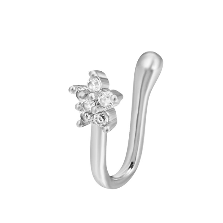 Pince-nez en forme de U en cuivre incrusté de zircon, couleur : G-189 Argent, G-364 Or, G-365 Argent, G-247 Or, G-248 Argent, G-251 Or, G-252 Argent, G-253 Or, G-254 Argent, G-235 Or, G-236 Argent, G-231 Or, G-232 Argent, G-249 Or