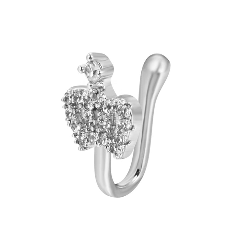 Pince-nez en forme de U en cuivre incrusté de zircon, couleur : G-189 Argent, G-364 Or, G-365 Argent, G-247 Or, G-248 Argent, G-251 Or, G-252 Argent, G-253 Or, G-254 Argent, G-235 Or, G-236 Argent, G-231 Or, G-232 Argent, G-249 Or