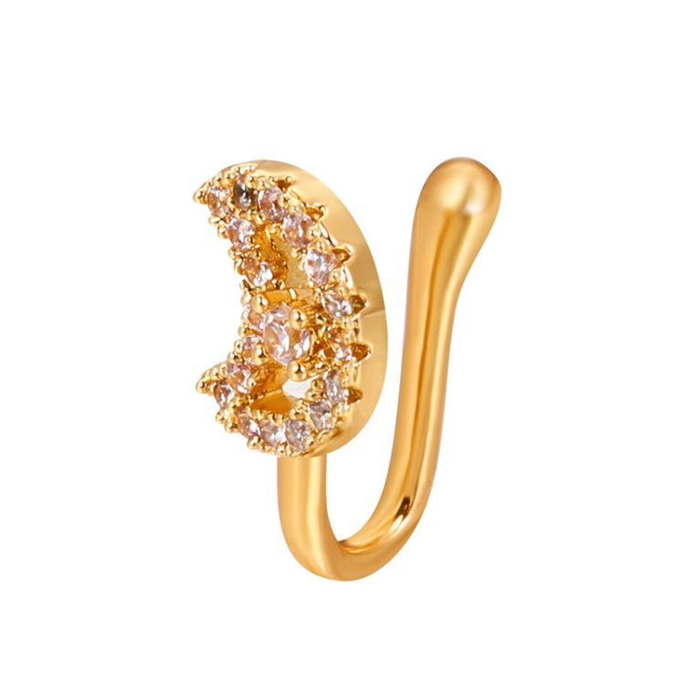 Pince-nez en forme de U en cuivre incrusté de zircon, couleur : G-189 Argent, G-364 Or, G-365 Argent, G-247 Or, G-248 Argent, G-251 Or, G-252 Argent, G-253 Or, G-254 Argent, G-235 Or, G-236 Argent, G-231 Or, G-232 Argent, G-249 Or