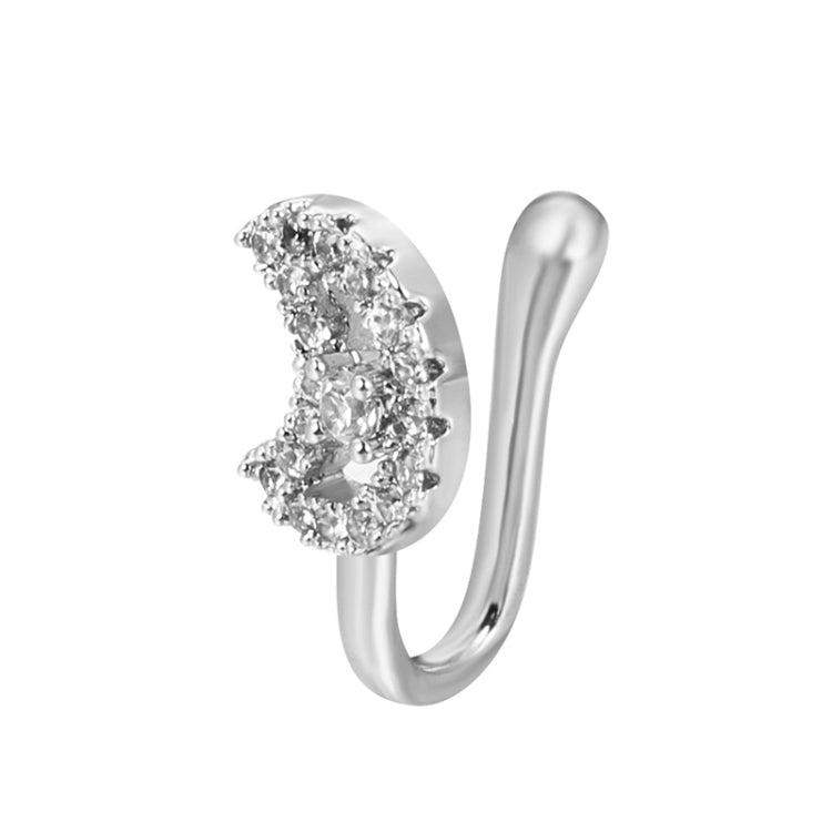 Pince-nez en forme de U en cuivre incrusté de zircon, couleur : G-189 Argent, G-364 Or, G-365 Argent, G-247 Or, G-248 Argent, G-251 Or, G-252 Argent, G-253 Or, G-254 Argent, G-235 Or, G-236 Argent, G-231 Or, G-232 Argent, G-249 Or
