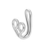Pince-nez en forme de U en cuivre incrusté de zircon, couleur : G-189 Argent, G-364 Or, G-365 Argent, G-247 Or, G-248 Argent, G-251 Or, G-252 Argent, G-253 Or, G-254 Argent, G-235 Or, G-236 Argent, G-231 Or, G-232 Argent, G-249 Or