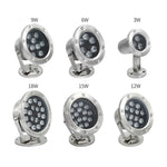 Projecteur LED submersible pour piscine, bassin, fontaine, lumière paysagère étanche, 3W, 6W, 9W, 12W, 18W, 24W