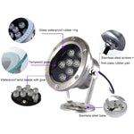 Lumière LED sous-marine pour piscine, bassin de poissons, fontaine, étanche, 36W