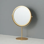 Miroir de Maquillage de Bureau Simple Miroir Portable Miroir Rotatif de Coiffeuse,Style:, Modèle Haut Doré, Modèle sur Pied Doré, Modèle Haut Noir, Modèle sur Pied Noir