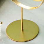 Miroir de Maquillage de Bureau Simple Miroir Portable Miroir Rotatif de Coiffeuse,Style:, Modèle Haut Doré, Modèle sur Pied Doré, Modèle Haut Noir, Modèle sur Pied Noir