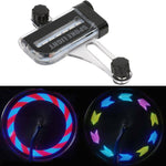 Lampe à rayons colorés en fil d'acier pour vélo de montagne Hot Wheels double face, A02