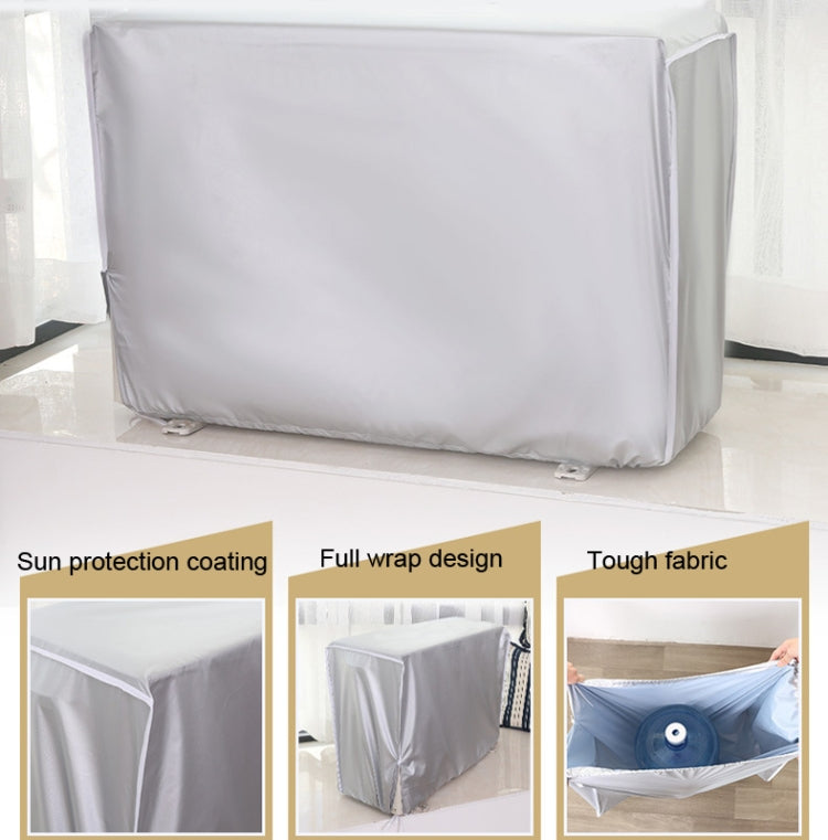 Housse de protection imperméable et anti-poussière pour climatiseur extérieur, Tailles : S 80 x 28 x 54cm, M 86 x 30 x 56cm, L 95 x 40 x 73cm, XL 100 x 41 x 80cm