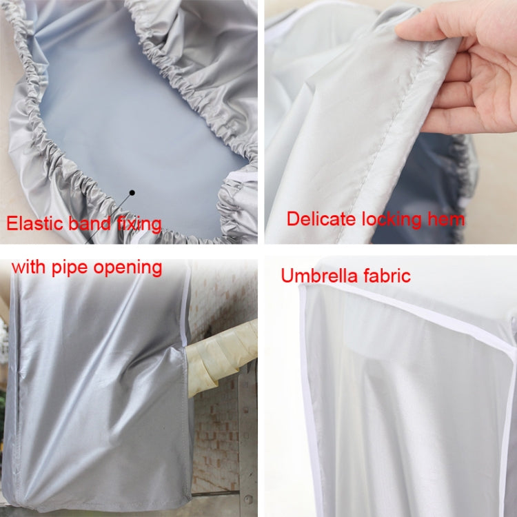 Housse de protection imperméable et anti-poussière pour climatiseur extérieur, Tailles : S 80 x 28 x 54cm, M 86 x 30 x 56cm, L 95 x 40 x 73cm, XL 100 x 41 x 80cm