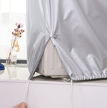 Housse de protection imperméable et anti-poussière pour climatiseur extérieur, Tailles : S 80 x 28 x 54cm, M 86 x 30 x 56cm, L 95 x 40 x 73cm, XL 100 x 41 x 80cm