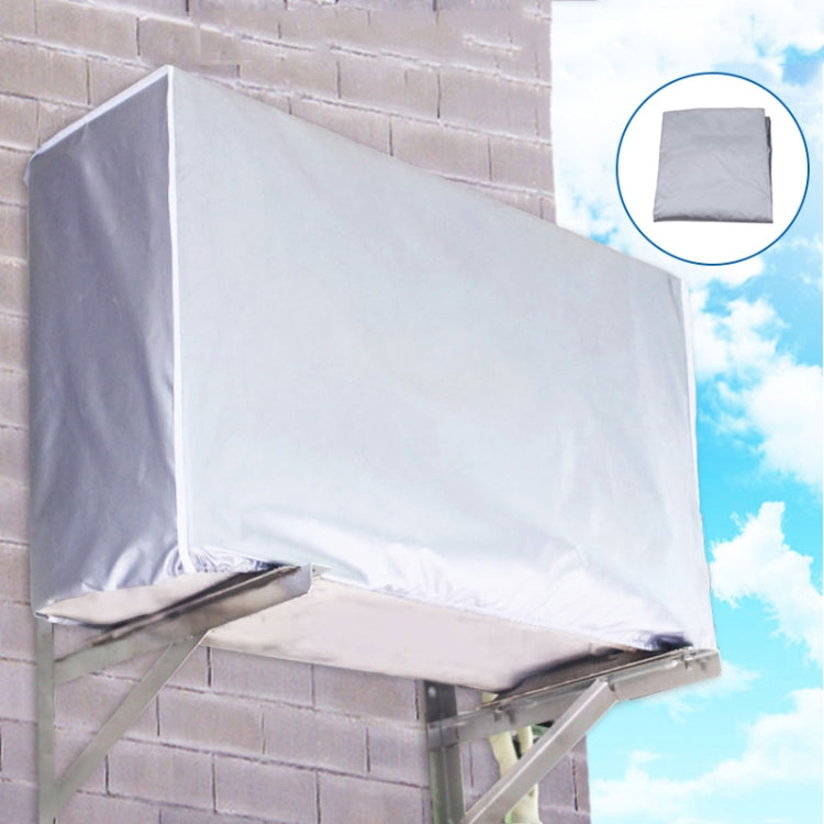 Housse de protection imperméable et anti-poussière pour climatiseur extérieur, Tailles : S 80 x 28 x 54cm, M 86 x 30 x 56cm, L 95 x 40 x 73cm, XL 100 x 41 x 80cm