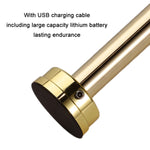 Veilleuse d'ambiance LED de chevet avec chargement USB, Argent, Doré