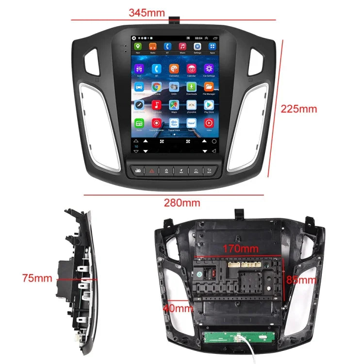 Pour Ford Focus 9,7 pouces Android WiFi Machine intégrée de voiture, Style :, Standard, Standard+Caméra 4 LED, Standard+Caméra 12 LED