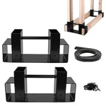 Supports à bois de chauffage robustes pour l'intérieur et l'extérieur, Supports de rangement pour bois