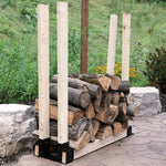 Supports à bois de chauffage robustes pour l'intérieur et l'extérieur, Supports de rangement pour bois