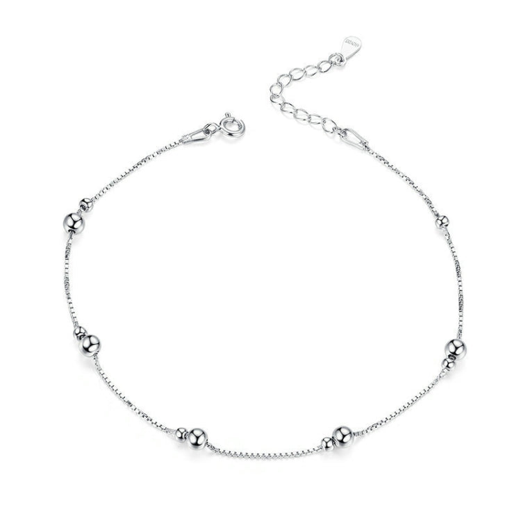 SCT005 Bracelet de cheville en argent 925 plaqué or blanc, SCT005