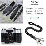 QD-258 Outdoor Multifunctional Hand-woven Metal Buckle Paratroopers Ropes Lanyard, QD-258 Paratroopers Ropes(Red), QD-258 Paratroopers Ropes(Black), QD-258 Paratroopers Ropes(Dark Blue)