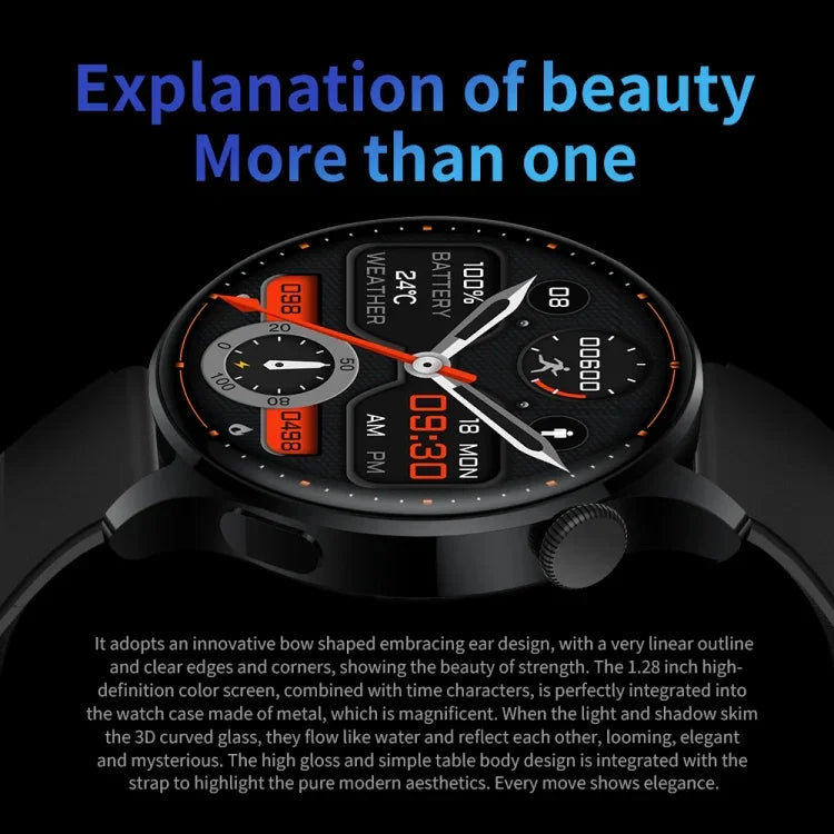 UM93Pro 1.28 Inch Heart Rate/Blood Oxygen Monitoring Bluetooth Calling Watch With NFC Function