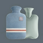 Grande bouillotte en PVC anti-explosion à injection d'eau, Spécifications : 1000ml (Rose cuir), 1000ml (Orange), 1000ml (Gris clair), 1000ml (Gris foncé), 1000ml (Bleu marine), 1000ml (Bleu ciel), 2000ml (Rose cuir), 2000ml (Orange), 2000ml (Gris clair)