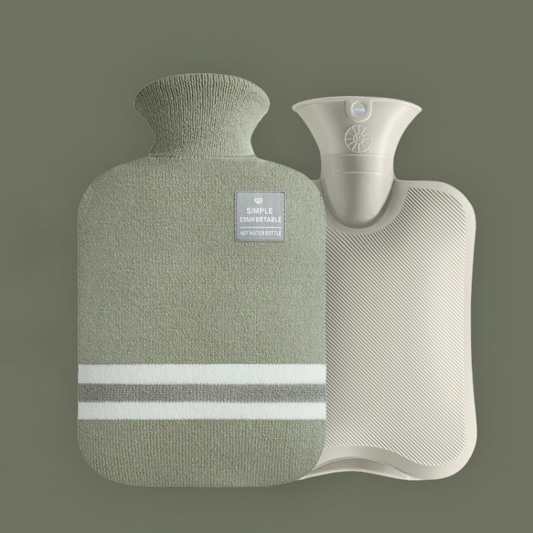 Grande bouillotte en PVC anti-explosion à injection d'eau, Spécifications : 1000ml (Rose cuir), 1000ml (Orange), 1000ml (Gris clair), 1000ml (Gris foncé), 1000ml (Bleu marine), 1000ml (Bleu ciel), 2000ml (Rose cuir), 2000ml (Orange), 2000ml (Gris clair)
