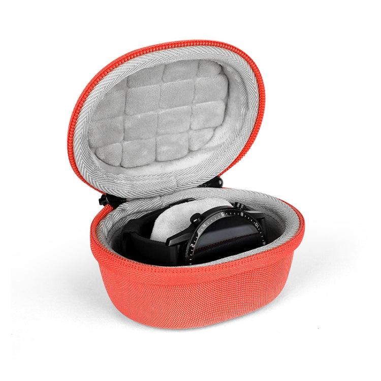 Étui de rangement pour montre intelligente en EVA, sac de rangement universel en polaire pour montre avec mousqueton, noir, bleu, orange