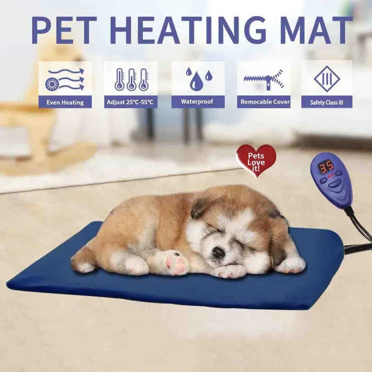 Tapis chauffant multifonctionnel pour animaux à basse tension 12V, 30x30cm Café, 30x30cm Rouge, 30x30cm Vert, 40x30cm Bleu, 40x30cm Café, 40x30cm Rouge, 40x30cm Vert, 50x50cm Bleu, 50x50cm Café, 50x50cm Rouge, 50x50cm Vert, 65x40cm Bleu