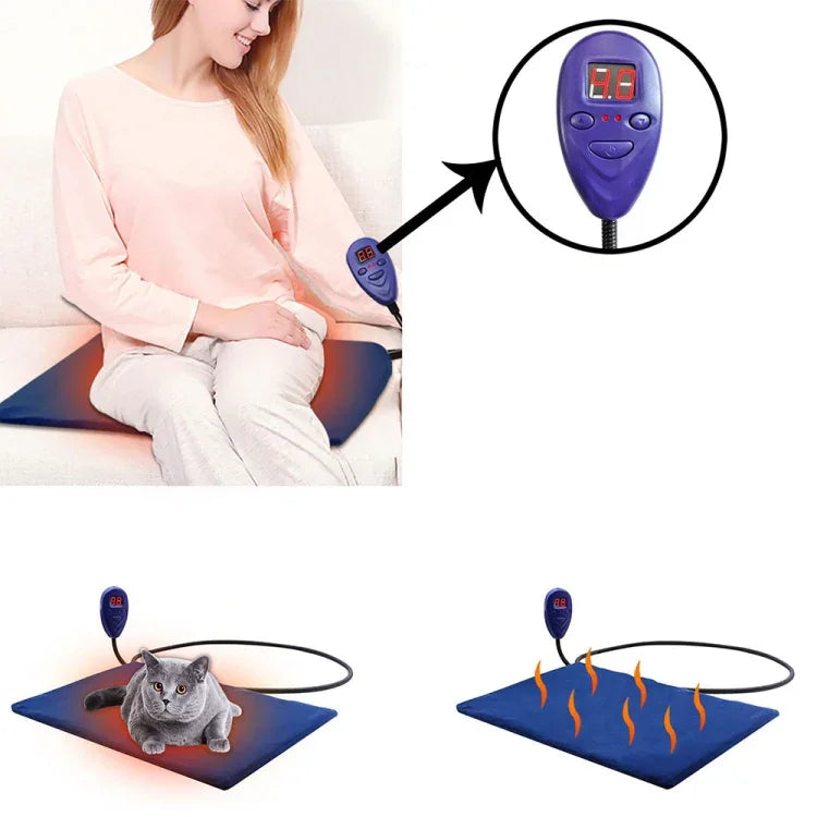Tapis chauffant multifonctionnel pour animaux à basse tension 12V, 30x30cm Café, 30x30cm Rouge, 30x30cm Vert, 40x30cm Bleu, 40x30cm Café, 40x30cm Rouge, 40x30cm Vert, 50x50cm Bleu, 50x50cm Café, 50x50cm Rouge, 50x50cm Vert, 65x40cm Bleu
