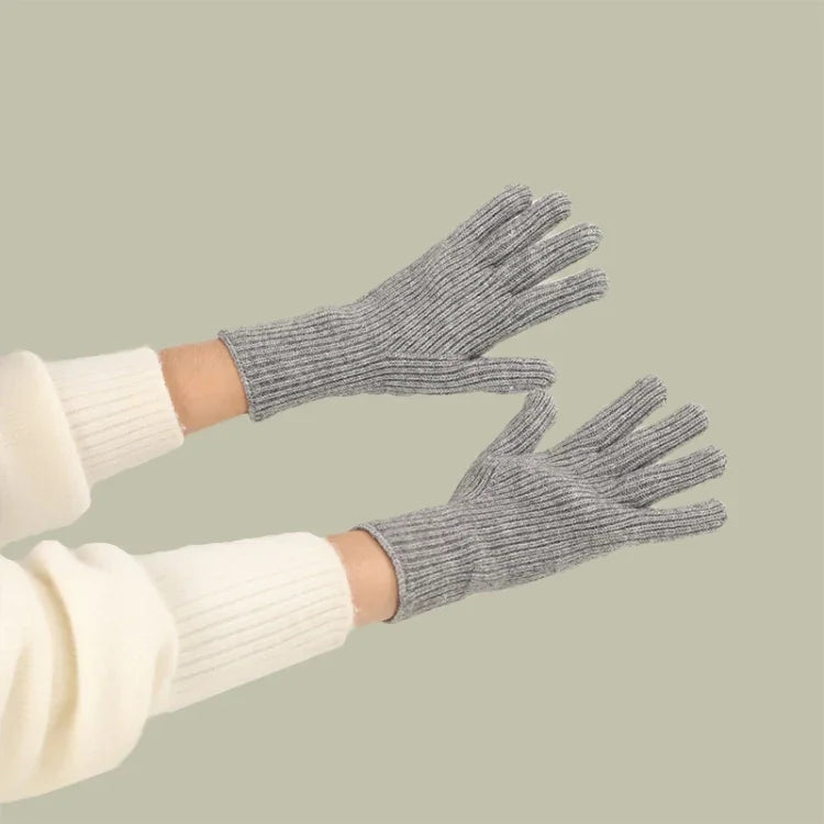 227-A0124 Gants en laine tricotés rayés chauds pour écran tactile Gants d'hiver chauds pour le cyclisme