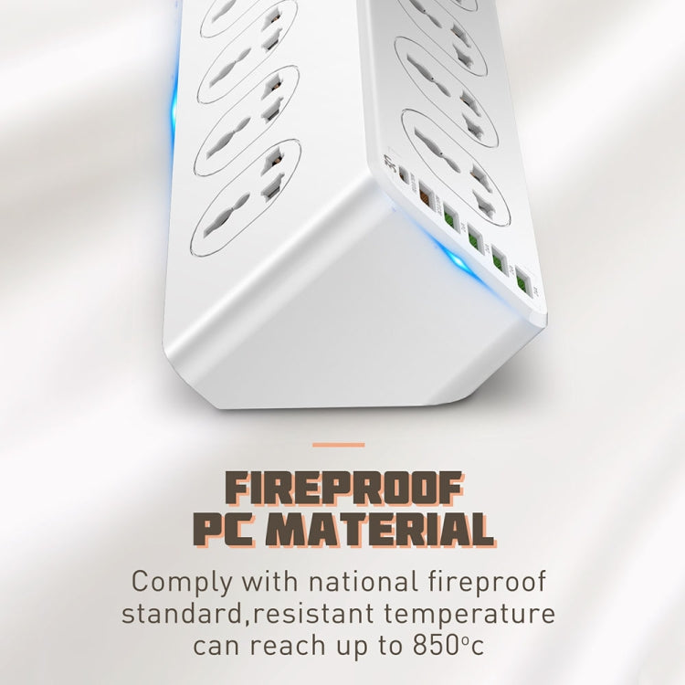 Prise de charge rapide multifonctionnelle de voyage et bureau LDNIO SC10610 30 W 10+6 ports, spécifications : prise UK, prise EU, prise US
